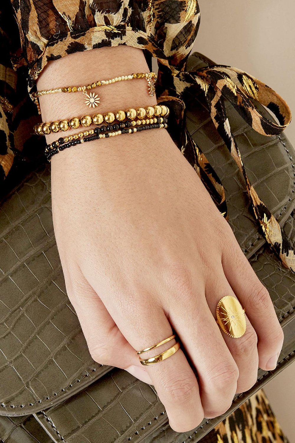 Armband Daisies For You Goldfarbe Kupfer h5Bild3